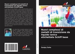 Nuovi complessi di metalli di transizione da liquido ionico etichettato Schiff base - Saha, Sanjoy
