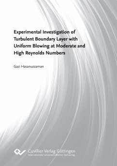 Experimental Investigation of Turbulent Boundary Layer with Uniform Blowing at Moderate and High Reynolds Numbers - Hasanuzzaman, Gazi