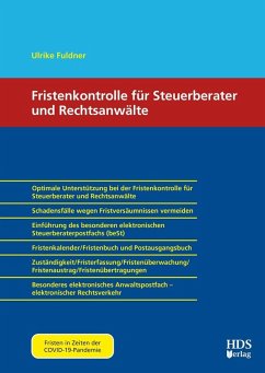 Fristenkontrolle für Steuerberater und Rechtsanwälte (eBook, PDF) - Fuldner, Ulrike