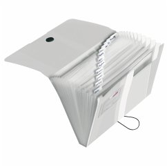 Cover Herlitz Fächermappe A4 PP 12 Fächer transparent farblos