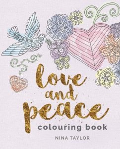 Cover Love and Peace Colouring Book