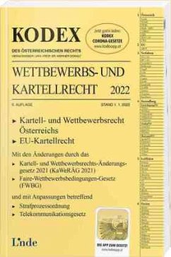 Cover KODEX Wettbewerbs- und Kartellrecht 2022