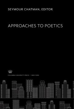 Cover Approaches to Poetics (eBook, PDF)