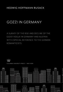 Gozzi in Germany (eBook, PDF) - Rusack, Hedwig Hoffmann