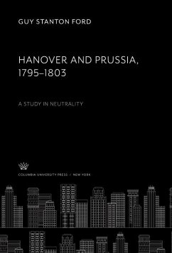 Cover Hanover and Prussia 1795-1803 (eBook, PDF)