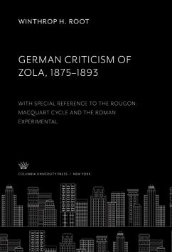 German Criticism of Zola 1875-1893 (eBook, PDF) Cover German Criticism of Zola 1875-1893 (eBook, PDF)