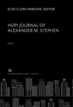 Cover Hopi Journal of Alexander M. Stephen Part I (eBook, PDF)