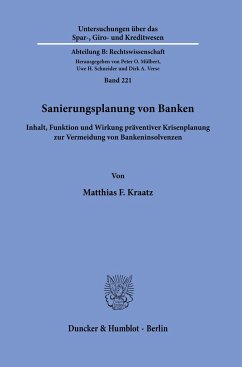 Sanierungsplanung von Banken. - Kraatz, Matthias F.