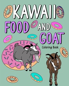 Kawaii Food and Goat Coloring Book - Paperland