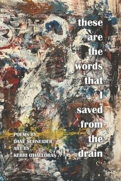 these are the words that I saved from the drain - Schneider, Dane