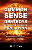 Common Sense Destroys Faith in the Theory of Evolution