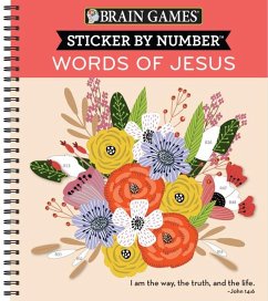 Brain Games - Sticker by Number: Words of Jesus (28 Images to Sticker) - Publications International Ltd; Brain Games; New Seasons