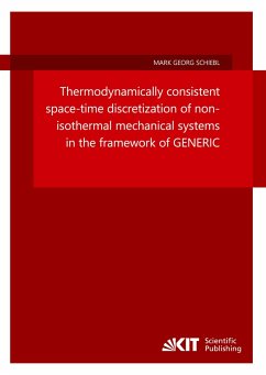 Thermodynamically consistent space-time discretization of non-isothermal mechanical systems in the framework of GENERIC