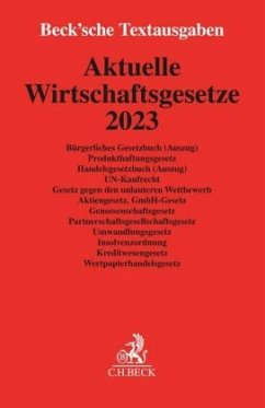Cover Aktuelle Wirtschaftsgesetze 2023