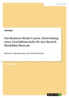 Das Business Model Canvas. Entwicklung eines Geschäftsmodells für den Bereich Musikfilm/Musicals - Anonymous