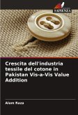 Crescita dell'industria tessile del cotone in Pakistan Vis-a-Vis Value Addition