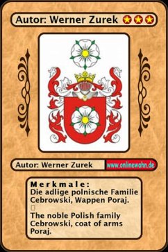 Die adlige polnische Familie Cebrowski, Wappen Poraj. The noble Polish family Cebrowski, coat of arms Poraj. (eBook, ePUB)