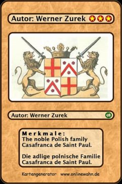 The noble Polish family Casafranca de Saint Paul. Die adlige polnische Familie Casafranca de Saint Paul. (eBook, ePUB) - Zurek, Werner