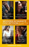 Modern Romance February 2022 Books 1-4: Forbidden to the Powerful Greek (Cinderellas of Convenience) / Consequences of Their Wedding Charade / The Innocent's One-Night Proposal / The Cost of Their Royal Fling (eBook, ePUB)