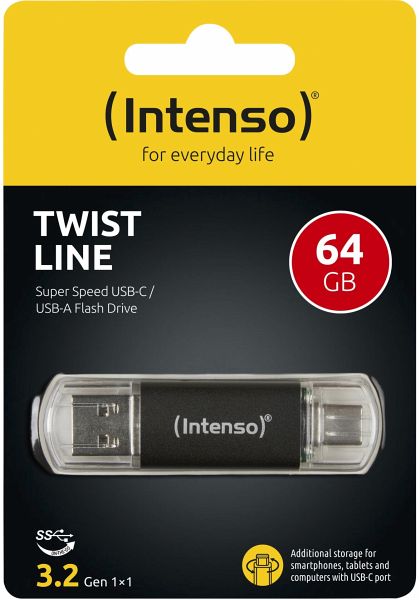 Intenso Twist Line Type-C 64GB USB Stick 3.2 - Portofrei bei bücher.de  kaufen