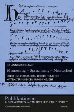 Cover Minnesang - Spruchsang - Meisterlied