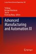 Advanced Manufacturing and Automation XI - Bild 1