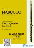 Alto Flute in G optional part of &quote;Nabucco&quote; overture for Flute Quartet (eBook, ePUB)