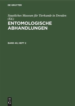 Cover Entomologische Abhandlungen. Band 40, Heft 2