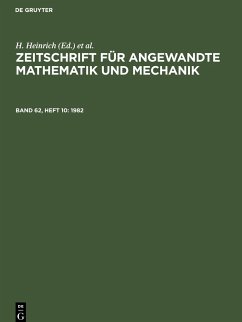 Zeitschrift für Angewandte Mathematik und Mechanik. Band 62, Heft 10