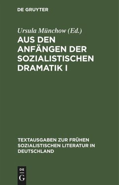 Cover Aus den Anfängen der sozialistischen Dramatik I