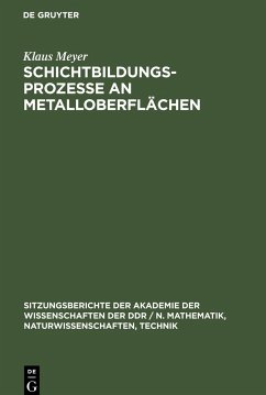 Schichtbildungsprozesse an Metalloberflächen - Meyer, Klaus