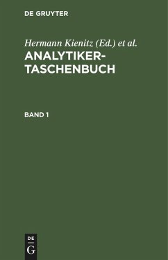 Analytiker-Taschenbuch. Band 1 - Analytiker-Taschenbuch