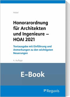 Cover Honorarordnung für Architekten und Ingenieure - HOAI 2021 (E-Book) (eBook, PDF)