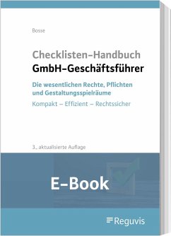 Checklisten Handbuch GmbH-Geschäftsführer (E-Book) (eBook, PDF) - Bosse, Christian
