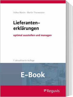 Lieferantenerklärungen (E-Book) (eBook, PDF) - Martin, Volker; Thorwesten, Martin