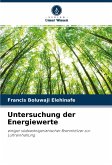 Untersuchung der Energiewerte