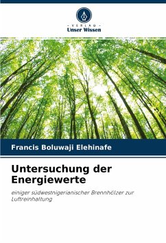 Untersuchung der Energiewerte - Elehinafe, Francis Boluwaji