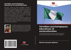 Cover Variables psychologiques, éducatives et socioculturelles