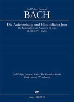 Die Auferstehung und Himmelfahrt Jesu (Klavierauszug) - Bach, Carl Philipp Emanuel