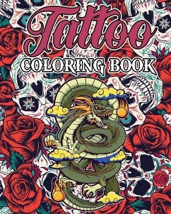 Tattoo Coloring Book for Adults - French, The Little