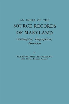 Index of the Source Records of Maryland