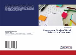 Linguoareal Study of Uzbek Dialects Zarafshan Oasis - Norova, Gulsanam