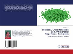 Synthesis, Characterization and Antimicrobial Properties of Complexes - K. V., Anasuya