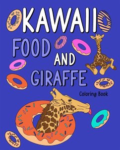 Kawaii Food and Giraffe Coloring Book - Paperland