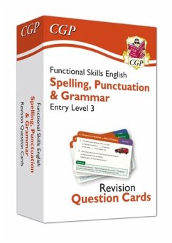 Cover Functional Skills English Revision Question Cards: Spelling, Punctuation & Grammar Entry Level 3