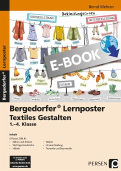 Lernposter Textiles Gestalten - 1.-4. Klasse (eBook, PDF) - Wehren, Bernd