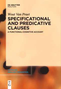 Specificational and Predicative Clauses - Van Praet, Wout