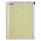 MARK'S 2022/2023 Taschenkalender A5 vertikal, Geometric Pattern, YELLOW