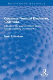 Corporate Financial Disclosure, 1900-1933 (eBook, ePUB)