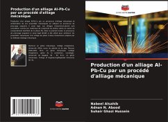 Production d'un alliage Al-Pb-Cu par un procédé d'alliage mécanique - Alsahib, Nabeel;N. Abood, Adnan;Ghazi Hussein, Suhair